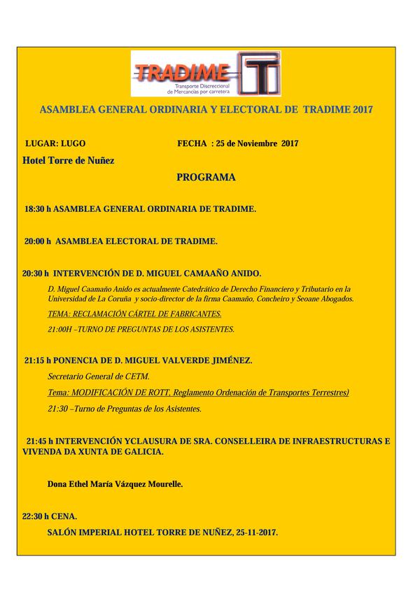 Intervención de Miguel Caamaño en la Asamblea de Tradime