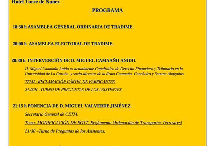 Intervención de Miguel Caamaño en la Asamblea de Tradime