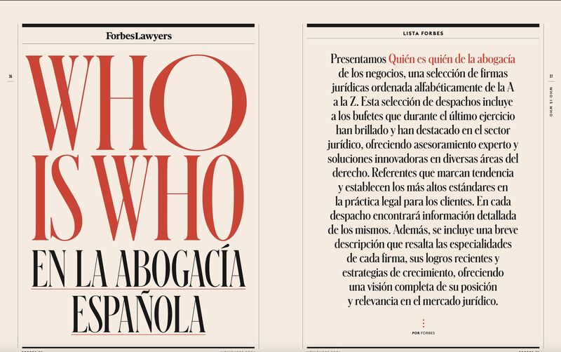 CCS Abogados, de nuevo presente en la lista Forbes Lawyers