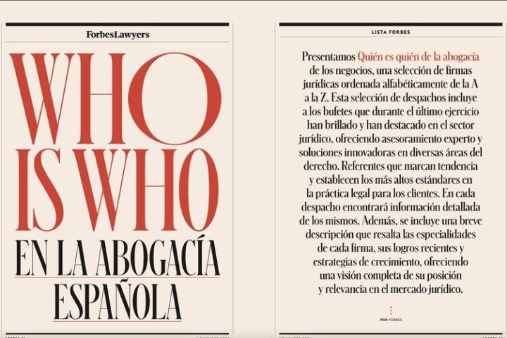 CCS Abogados, de nuevo presente en la lista Forbes Lawyers